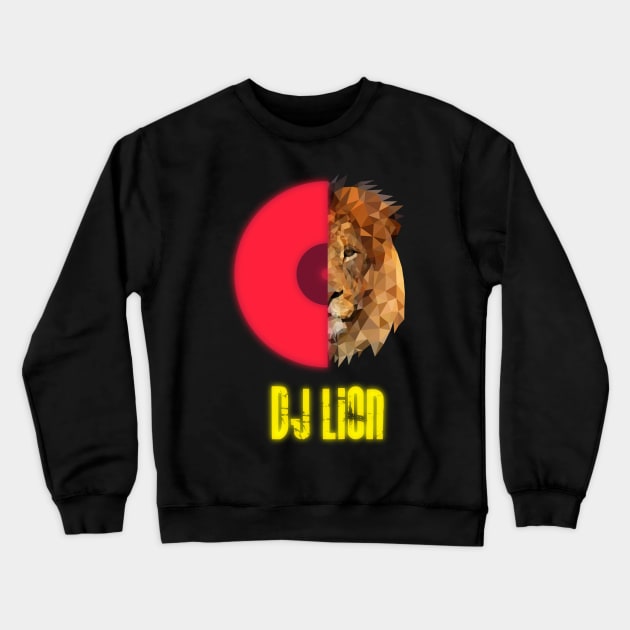 DJ Lion Crewneck Sweatshirt by Jackson Lester